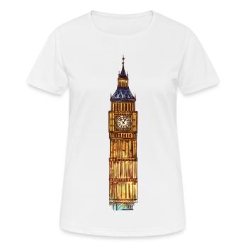 Londres Angleterre Big Ben - T-shirt respirant Femme - blanc - Devant - AI Model Female 172 dark (172cm)