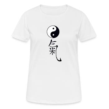 tao qi - T-shirt respirant Femme - blanc - Devant - AI Model Female 172 dark (172cm)