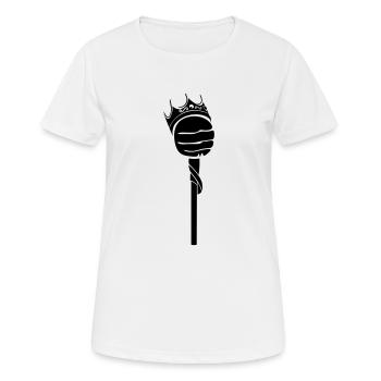 Lolly - Frauen T-Shirt atmungsaktiv - Weiß - Vorne - AI Model Female 172 dark (172cm)