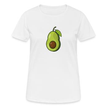 AVOCADO - Frauen T-Shirt atmungsaktiv - Weiß - Vorne - AI Model Female 172 dark (172cm)
