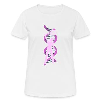 tennis tennisgirl tennis-adn tennisgen tennis-maman - T-shirt respirant Femme - blanc - Devant - AI Model Female 172 dark (172cm)