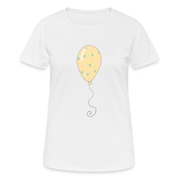 balloon - Women's Breathable T-Shirt - white - Front - AI Model Female 172 dark (172cm)