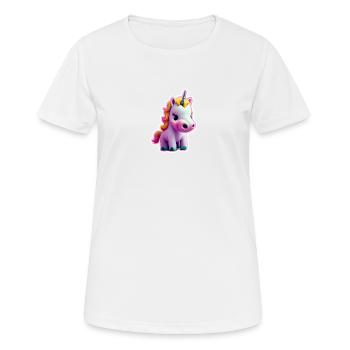 Licorne - T-shirt respirant Femme - blanc - Devant - AI Model Female 172 dark (172cm)
