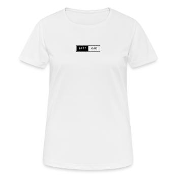 MEILLEUR PAPA - T-shirt respirant Femme - blanc - Devant - AI Model Female 172 dark (172cm)
