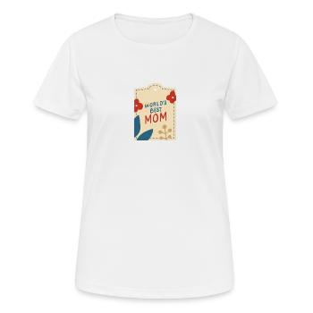 Best mom 11 - Frauen T-Shirt atmungsaktiv - Weiß - Vorne - AI Model Female 172 dark (172cm)