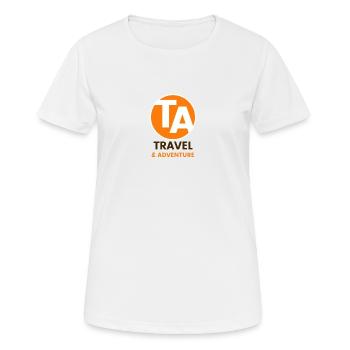 Kanal-Logo - Frauen T-Shirt atmungsaktiv - Weiß - Vorne - AI Model Female 172 dark (172cm)