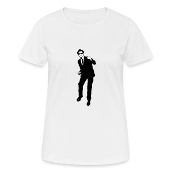 ska dancer - T-shirt respirant Femme - blanc - Devant - AI Model Female 172 dark (172cm)