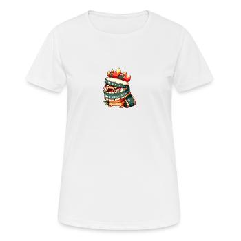 Comic Figur - Frauen T-Shirt atmungsaktiv - Weiß - Vorne - AI Model Female 172 dark (172cm)
