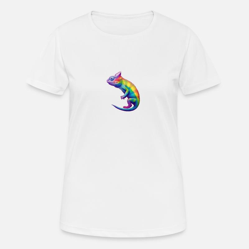 pride chameleon - Frauen T-Shirt atmungsaktiv - Weiß
