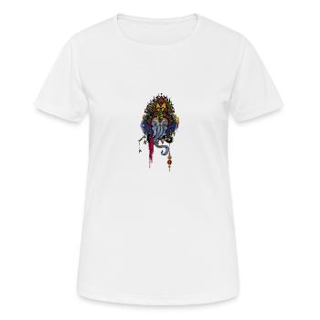 Ganesha - Frauen T-Shirt atmungsaktiv - Weiß - Vorne - AI Model Female 172 dark (172cm)