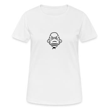 Canard mal - T-shirt respirant Femme - blanc - Devant - AI Model Female 172 dark (172cm)