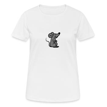 Petite souris mignonne mignonne - T-shirt respirant Femme - blanc - Devant - AI Model Female 172 dark (172cm)