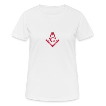 Illuminati - Frauen T-Shirt atmungsaktiv - Weiß - Vorne - AI Model Female 172 dark (172cm)