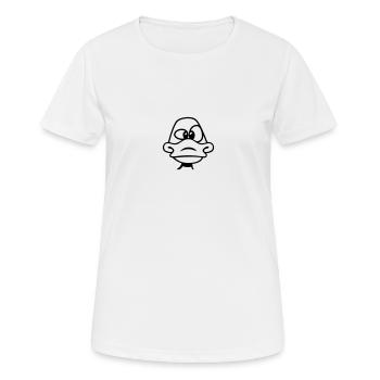 Canard stupide stupide - T-shirt respirant Femme - blanc - Devant - AI Model Female 172 dark (172cm)