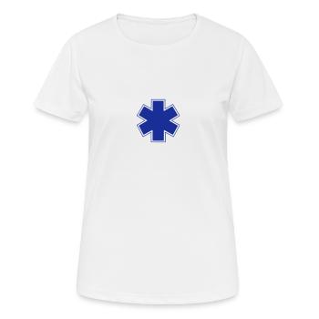 Krankenwagen - Frauen T-Shirt atmungsaktiv - Weiß - Vorne - AI Model Female 172 dark (172cm)