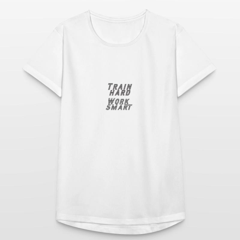 train hard - work smart Frauen T-Shirt atmungsaktiv