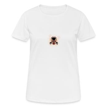 Crâne - T-shirt respirant Femme - blanc - Devant - AI Model Female 172 dark (172cm)