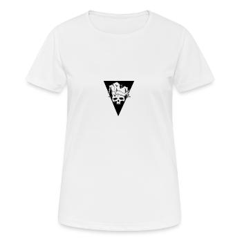 Schädel Joker - Frauen T-Shirt atmungsaktiv - Weiß - Vorne - AI Model Female 172 dark (172cm)