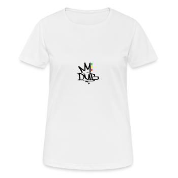 Dub Reggae Rasta - T-shirt respirant Femme - blanc - Devant - AI Model Female 172 dark (172cm)