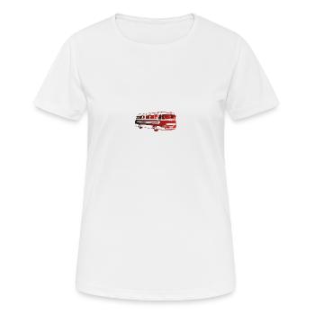 Ikarus 55 Bus Omnibus - Frauen T-Shirt atmungsaktiv - Weiß - Vorne - AI Model Female 172 dark (172cm)