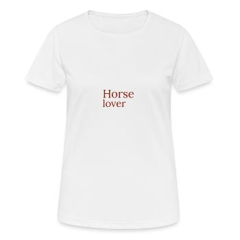 Horse lover - Frauen T-Shirt atmungsaktiv - Weiß - Vorne - AI Model Female 172 dark (172cm)