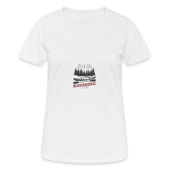 Wassersport - Frauen T-Shirt atmungsaktiv - Weiß - Vorne - AI Model Female 172 dark (172cm)