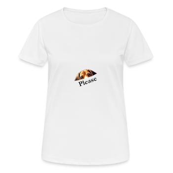 Beagle Please - Frauen T-Shirt atmungsaktiv - Weiß - Vorne - AI Model Female 172 dark (172cm)