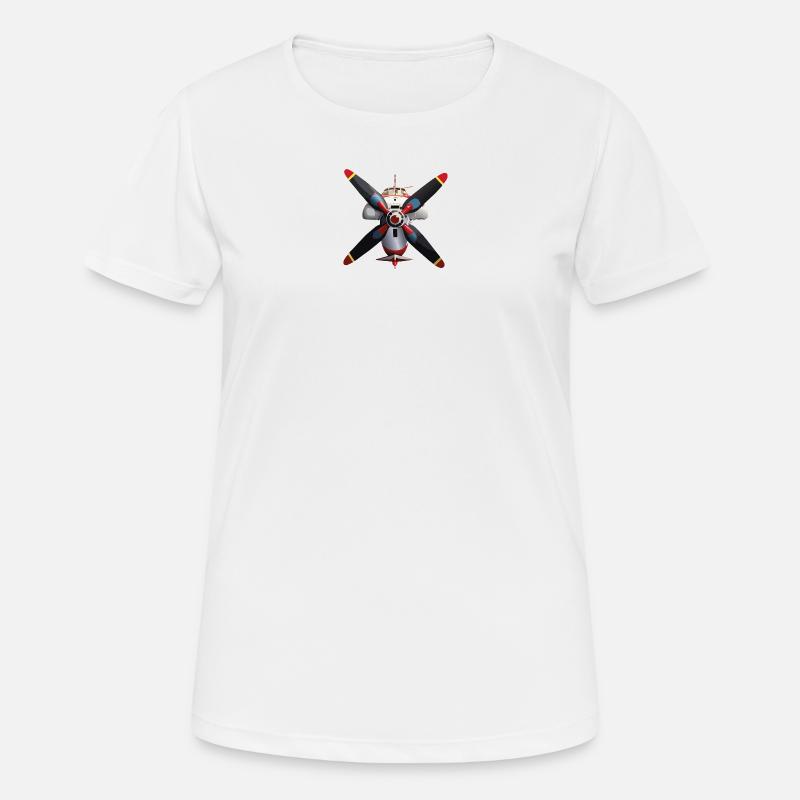 4Blade plug - Women's Breathable T-Shirt - white