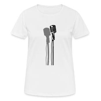 Retro Micro Vektor - Women's Breathable T-Shirt - white - Front - AI Model Female 172 dark (172cm)