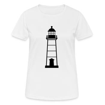 Phare - T-shirt respirant Femme - blanc - Devant - AI Model Female 172 dark (172cm)