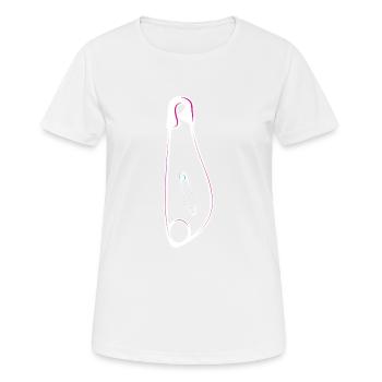 pregnancy announcement - Women's Breathable T-Shirt - white - Front - AI Model Female 172 dark (172cm)