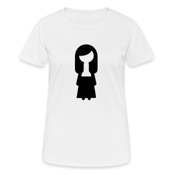 Engel - Frauen T-Shirt atmungsaktiv - Weiß - Vorne - AI Model Female 172 dark (172cm)