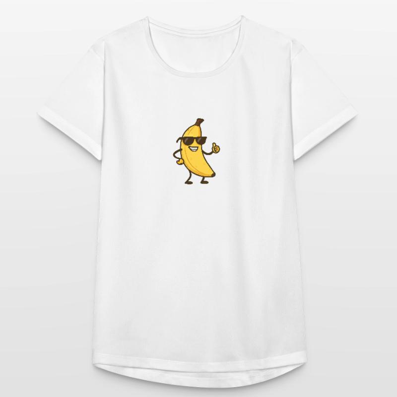 Bande dessinée banane T-shirt respirant Femme