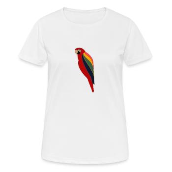 perroquet - T-shirt respirant Femme - blanc - Devant - AI Model Female 172 dark (172cm)