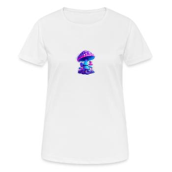 magic mushrooms - Frauen T-Shirt atmungsaktiv - Weiß - Vorne - AI Model Female 172 dark (172cm)
