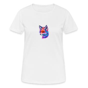 cute fox head 5 - Frauen T-Shirt atmungsaktiv - Weiß - Vorne - AI Model Female 172 dark (172cm)
