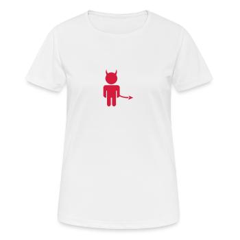 Little Devil - Frauen T-Shirt atmungsaktiv - Weiß - Vorne - AI Model Female 172 dark (172cm)