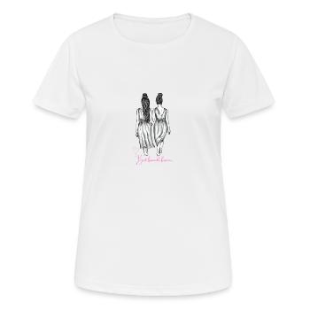 Best friends - Frauen T-Shirt atmungsaktiv - Weiß - Vorne - AI Model Female 172 dark (172cm)