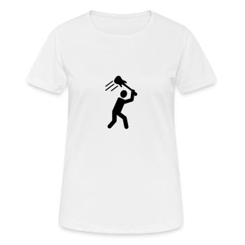 Rock - Frauen T-Shirt atmungsaktiv - Weiß - Vorne - AI Model Female 172 dark (172cm)