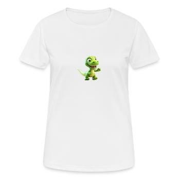 Tinysaure - T-shirt respirant Femme - blanc - Devant - AI Model Female 172 dark (172cm)