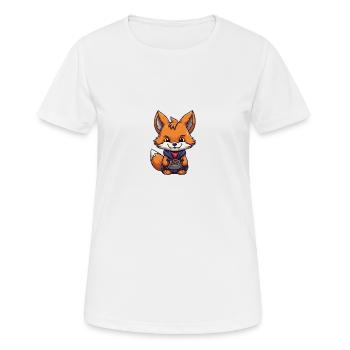 Méchant renard - T-shirt respirant Femme - blanc - Devant - AI Model Female 172 dark (172cm)