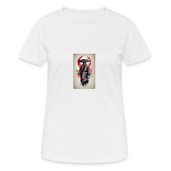 Affiche japonais médiéval - T-shirt respirant Femme - blanc - Devant - AI Model Female 172 dark (172cm)