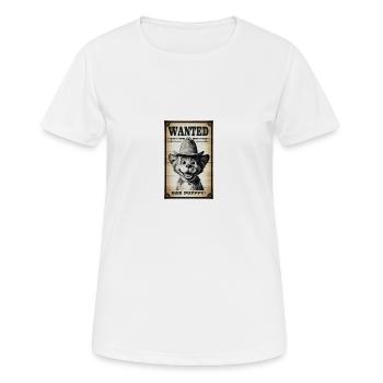 Affiche poster wanted bad puppy vintage - T-shirt respirant Femme - blanc - Devant - AI Model Female 172 dark (172cm)