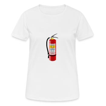 extincteur - T-shirt respirant Femme - blanc - Devant - AI Model Female 172 dark (172cm)