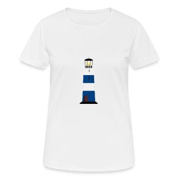 lighthouse - Women's Breathable T-Shirt - white - Front - AI Model Female 172 dark (172cm)