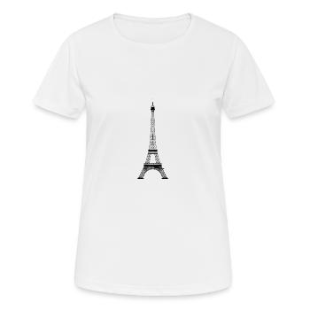 tour Eiffel - T-shirt respirant Femme - blanc - Devant - AI Model Female 172 dark (172cm)