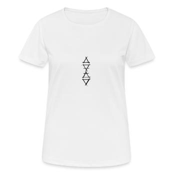 Alchemy Icon 4 Elements Black - Women's Breathable T-Shirt - white - Front - AI Model Female 172 dark (172cm)