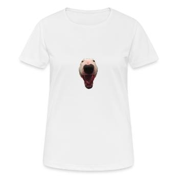 Happy Walter dog meme gift idea - Women's Breathable T-Shirt - white - Front - AI Model Female 172 dark (172cm)