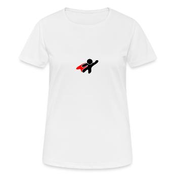 HERO! - T-shirt respirant Femme - blanc - Devant - AI Model Female 172 dark (172cm)