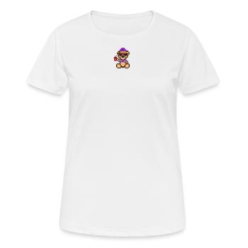 Pixel MiniBear Cool - T-shirt respirant Femme - blanc - Devant - AI Model Female 172 dark (172cm)